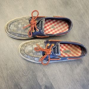 Sperry Top-Sider Anchor Nautical Sequin Boat Shoes